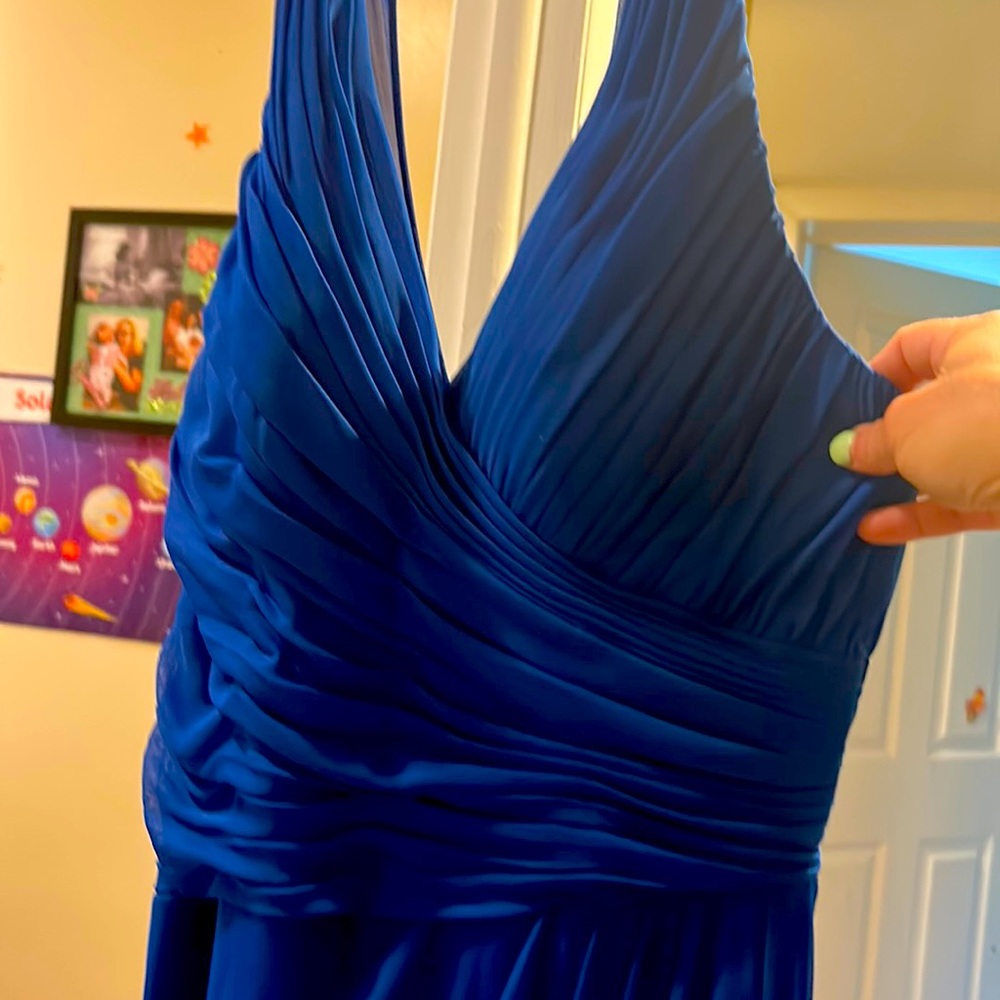 Azazie royal blue bridesmaid dress